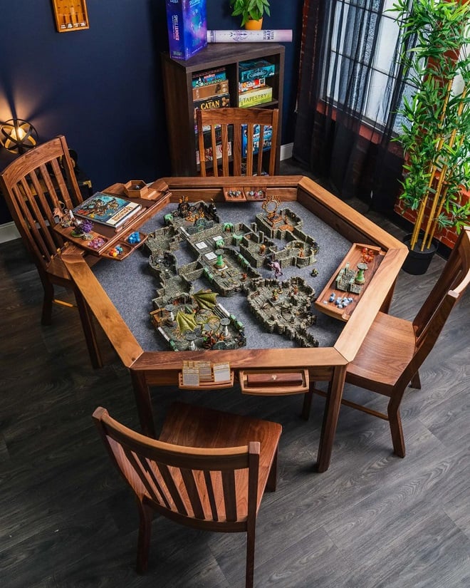 Cette table à manger modulable à l